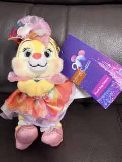 香港ディズニーランド　20周年限定　クラリス　ぬいぐるみチャームのサムネイル