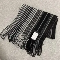 Monsieur NICOLE ストライプマフラー フリーサイズ