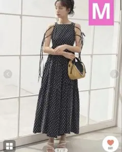 マーロンエノンフィ　MARONENONFEE ドットティアードフリルワンピース maronenonfee♡マーロンエノンフィ♡ドットワンピース美品 - メルカリ