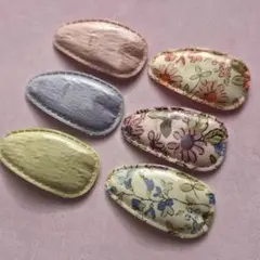 【5】ヘアピン　子供　キッズ　パッチンピン　ヘアアクセ　ぷっくり　小花柄