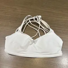 Lululemon ホワイトブラトップ サイズS ストラップデザイン