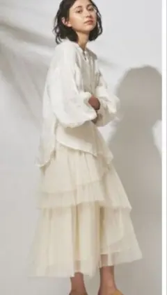 グレースコンチネンタル⭐️チュールイレギュラースカート　サイズ38