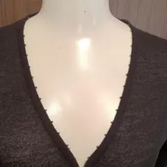最終値下げ美品ARROWa.r.wアロー半袖カーディガン♡ブラック♡ビーズのサムネイル