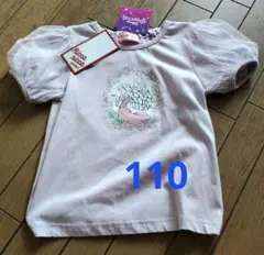 【110サイズ新品】ラプンツェル 半袖Tシャツ チュール　ディズニー　ガールズのサムネイル