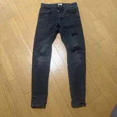 ZARA ダメージ加工 スキニーパンツ USA30 男女兼用　ユニセックス