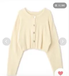 アイボリーニットカーデガン