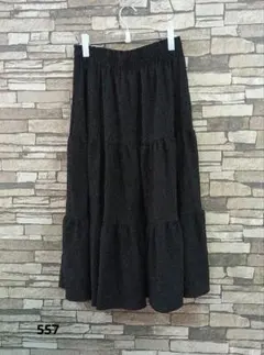 SHEIN ブラック フレアスカート