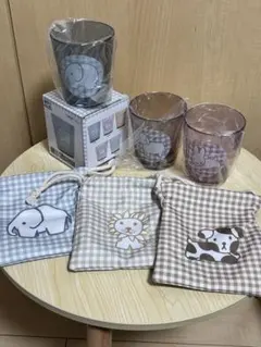 ブルーナアニマル 一番くじ カラーコップ 巾着ポーチ