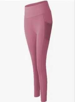 ⭐️ヨガパンツ⭐️ サイドポケット付き　Lサイズ　ピンク