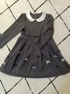 anyFAM フォーマル ワンピース リボン 衿付き 120cm(訳あり)