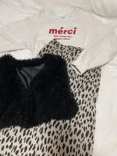 ヒョウ柄タイトスカート