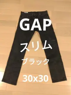 GAP スリムフィット デニムパンツ ブラック 30×30のサムネイル