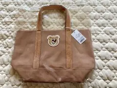 【新品】FEILER オールドテディ ワッペントートバッグ L ベージュ