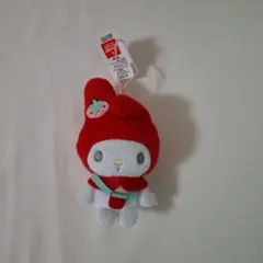 マイメロディ　いちごのポシェットマスコット