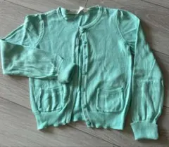 H&M ミントグリーン カーディガン 110