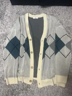 WEGO アーガイル柄 カーディガン Lサイズ