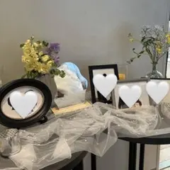 パール付き　テーブルクロス　チュール　ホワイト　結婚式　ウェルカムスペース