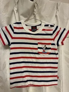 BABYDOLL ミッキー ボーダー Tシャツ 90㎝