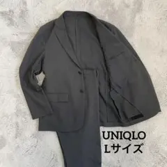 ユニクロ ダークグレー 感動ジャケット パンツ セットアップ L 洗えるのサムネイル