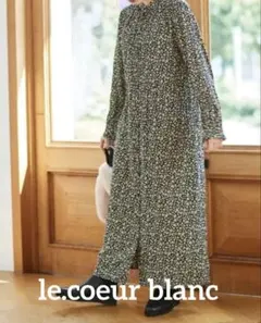 le.coeur blanc ルクールブラン　小花柄ワンピース