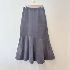 .ELENCARE DUE マーメイドスカート 灰色　グレー　ロング フレア