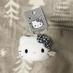 ハローキティ フェイス型マスコット ボムギュ カラビナ ぬいぐるみ