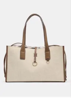 新品 ZARA トートバッグ グリーン 総柄 - メルカリ