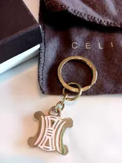 【限定SALE】CELINE トリオンフ キーホルダー ピンクのサムネイル