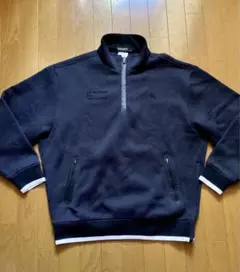 ルコックゴルフハーフジップ フリースニット長袖ジャケット3L