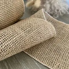 【スワッグ作りやラッピングに♪】麻 ／生地／３メートル ／リネン ／ジュード