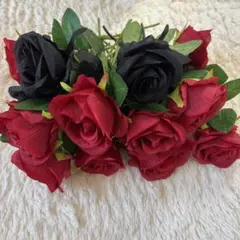 인공 꽃 로즈 블랙 레드 아트 플라워 파티 생일