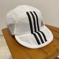 adidas メッシュ ランニングキャップ ホワイト