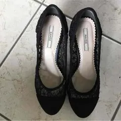 ☆RANDA☆黒のレースハイヒール☆22.5㎝お値下げ