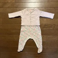 PETIT BATEAU の　ロンパースと上着のセット￼