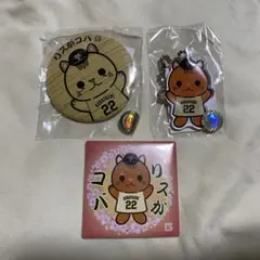 ジャイアンツ　小林誠司　リスがコバ　缶バッジ　キーチェーン