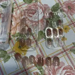 ピンク系グラデーションネイルチップ 12個入り