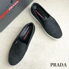 美品 PRADA プラダ スニーカー 靴 ロゴ 24.5cmのサムネイル