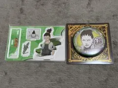 NARUTO バースデー缶バッジ 名場面ジオラマフィギュア 奈良シカマル