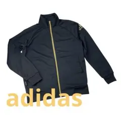 adidas アディダス Climaliteトラックジャケット 黒 ゴールド