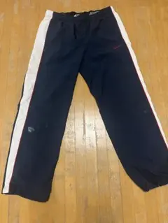 NIKE ナイキ トラックパンツ ナイロンパンツ ネイビー×ホワイト