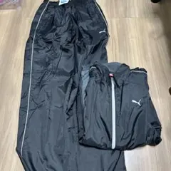 新品タグ付き！PUMA 裏起毛ブラック ジャージ上下セット