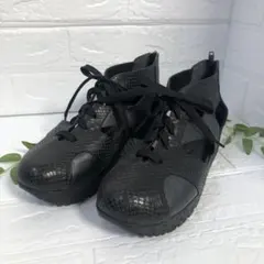 極美品✨JS Heart ジェイエスハートレーベル　ショートブーツ　サンダル　黒