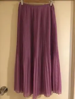 イエナ  ボイル プリーツスカート ピンク パープル 紫