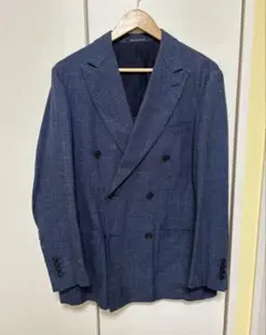 美品　グリーンレーベルリラクシング　ダブル　ジャケット リングヂャケット