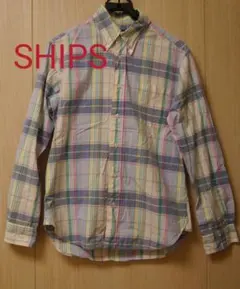 SHIPS チェックシャツ