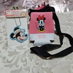 ✨ミッキーマウス ネームチャーム&ミニーマウス ドリンクホルダースマホホルダー✨