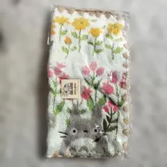 トトロ 花柄 タオルハンカチ