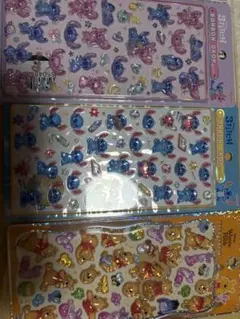 ボンボンドロップシール　ディズニー　大　スティッチ　プチドロ　ぷーさん　国内正規