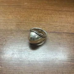 925 シルバー 指輪 リング 太め ツートン 小さめ ピンキーリング 11号 