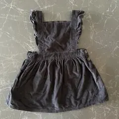 ベビーギャップ ジャンパースカート エプロンワンピ ブラック フリル